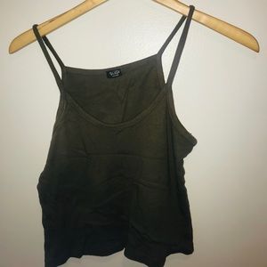 brandy melville green tank top S